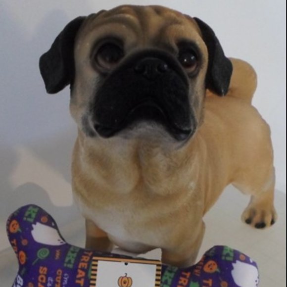 Halloween Plush Squeaky Dog Bone Toy - Figurine Not Included - Picture 1 of 6